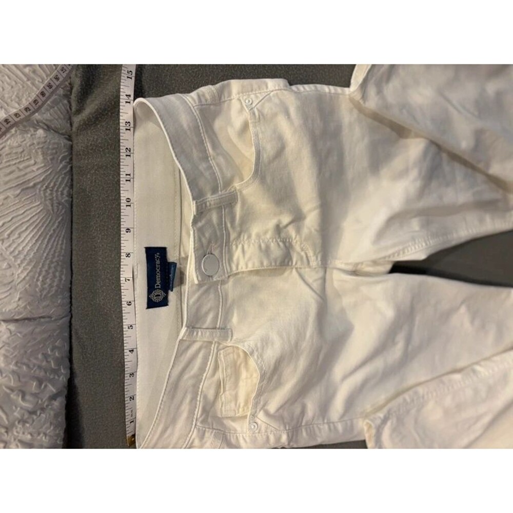 Democracy “Ab”solution Women’s White Slim Straight Ankle Jeans Size 4 - Picture 3 of 5